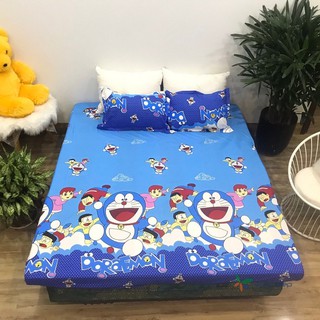 Bộ ga gối poly cotton Doremon bay