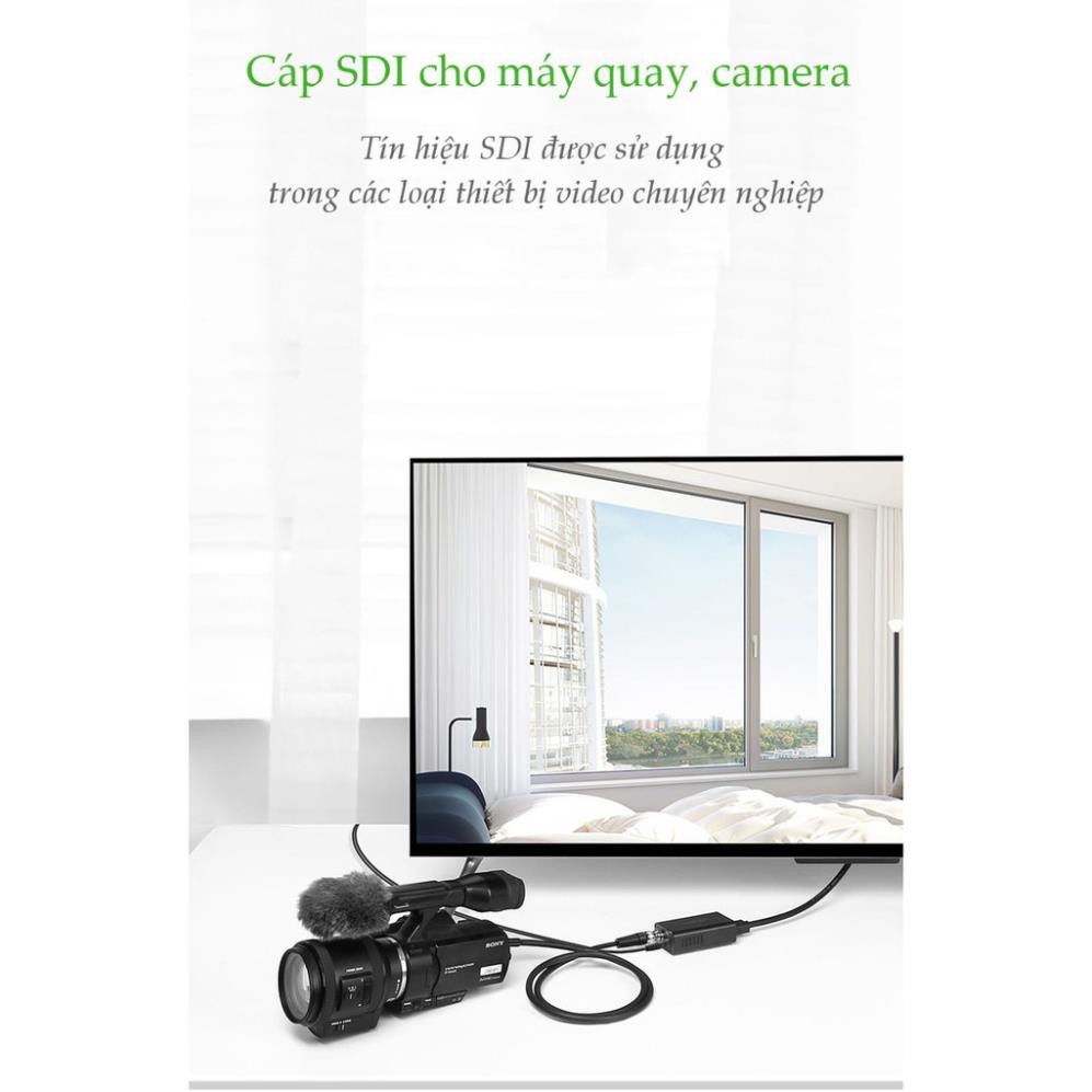 Dây cáp tín hiệu SDI  chính hãng UGREEN SP103 - dùng để kết nối với các thiết bị video, Camera.. ✔HÀNG CHÍNH HÃNG ✔