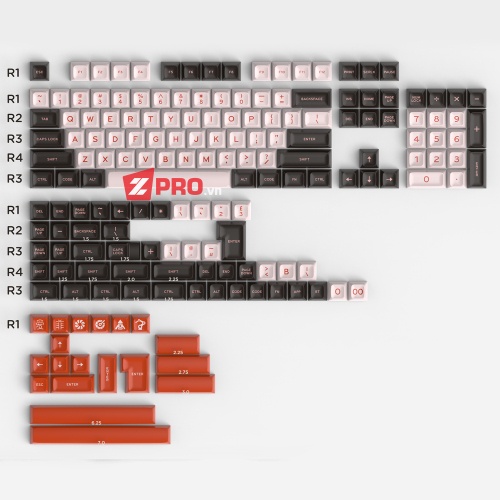 Keycap ABS 2Shot SA AiFEi (SA clone) cho bàn phím cơ