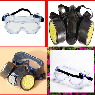 Combo,Mặt Nạ Phòng Khói Độc ,Kính Chống Hóa Chất, Khoái Độc  Hóa Chất
