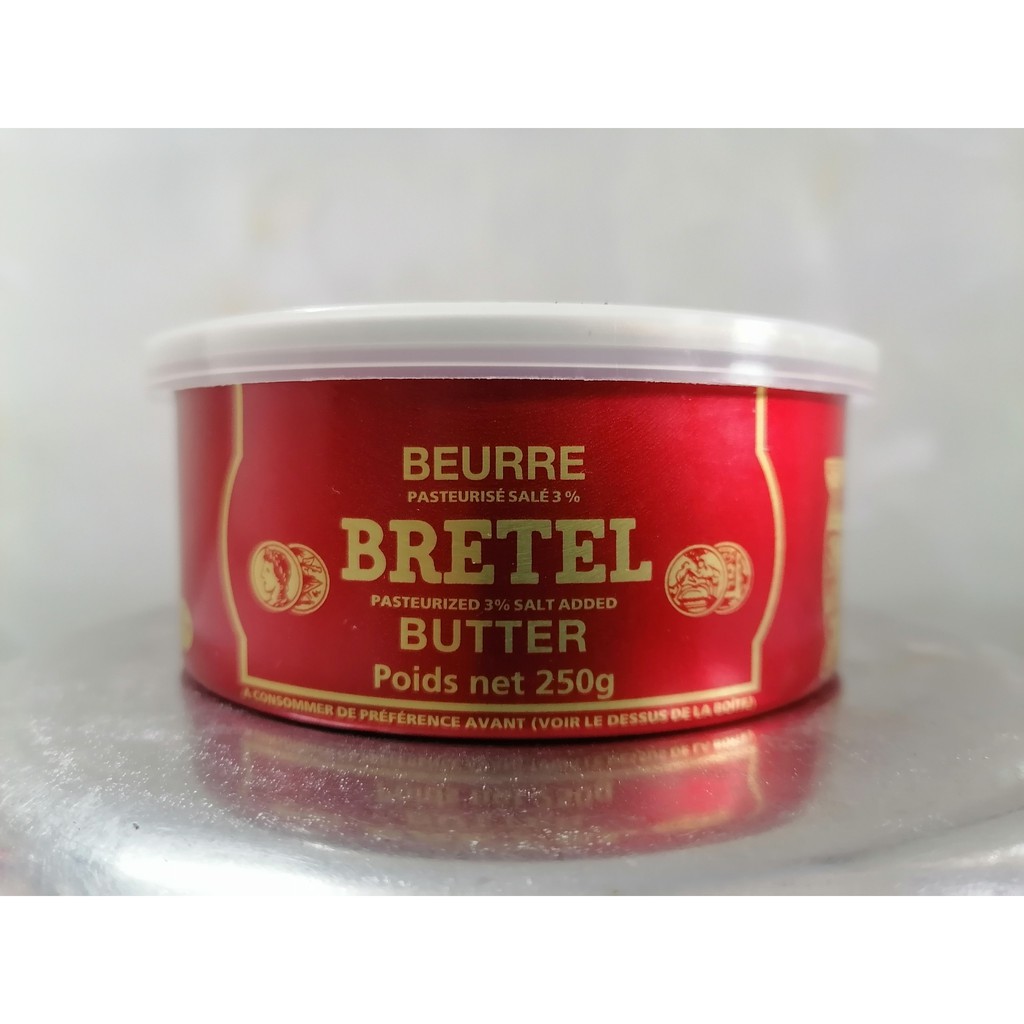 [250g] BƠ SỮA (phết bánh mì, pha cà phê) [France] BRETEL Pasteurized 3% Salt Added Butter (hln-hk)