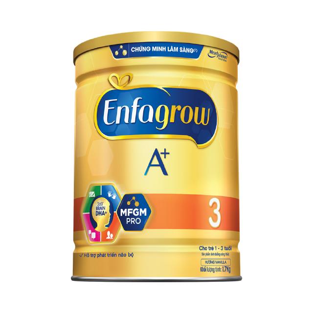 Sữa bột Enfagrow A+ 3 1.7kg (1-3 tuổi)