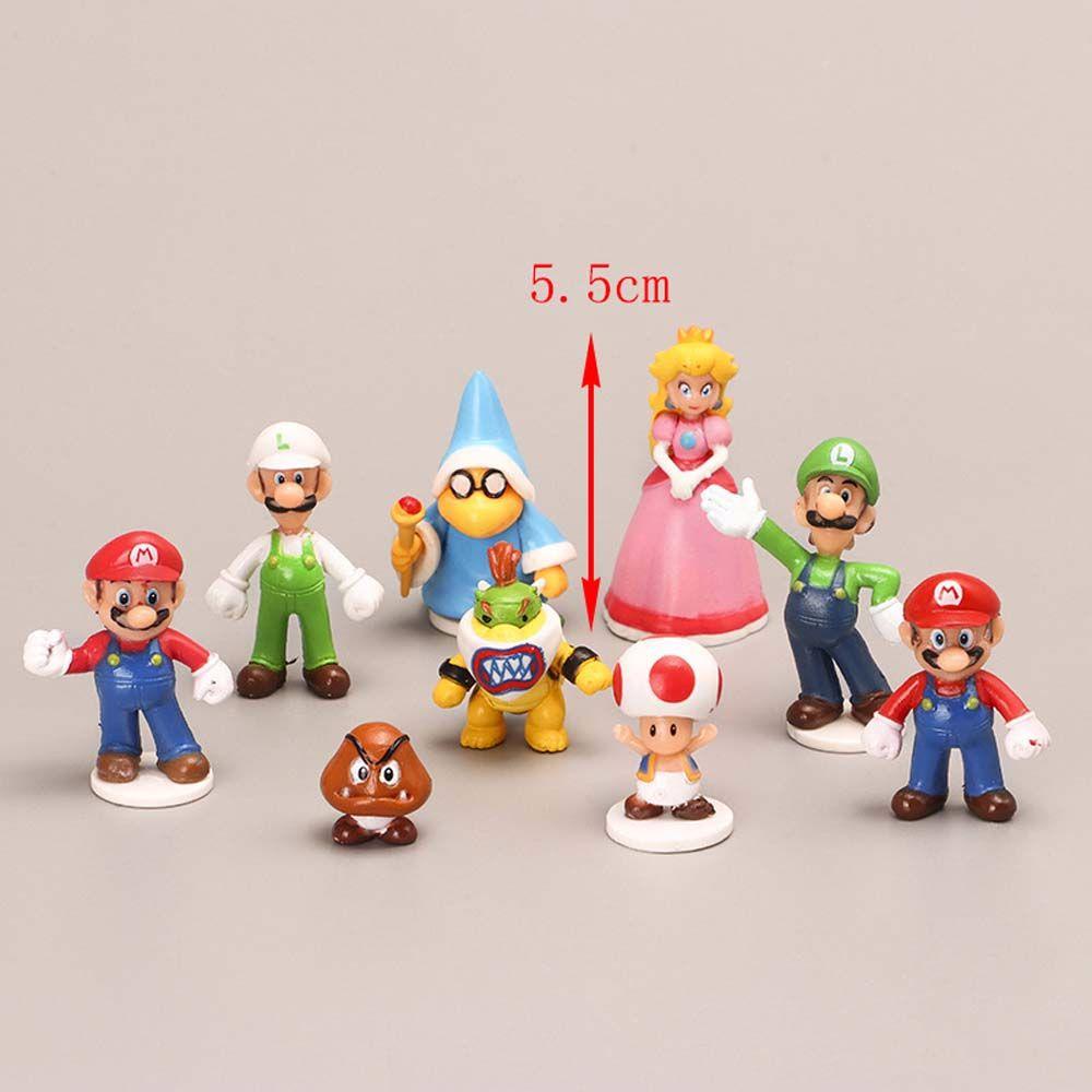 DARNELL Mô Hình Đồ Chơi Nhân Vật Super Mario Bros Bằng PVC
