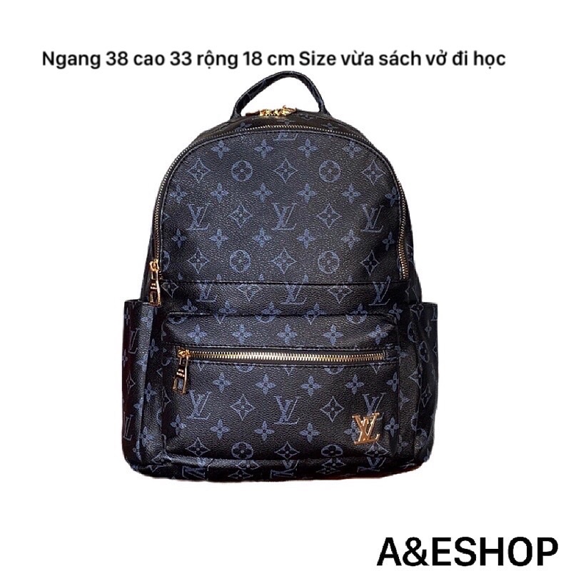 Balô lv da cao cấp hàng hiệu Size to vừa sách vở - A&ESHOP 8888