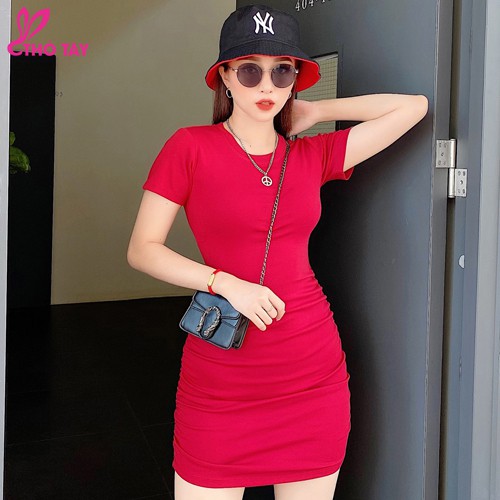 Đầm thun nữ body nhúng thân tôn dáng - THỎ TÂY | BigBuy360 - bigbuy360.vn