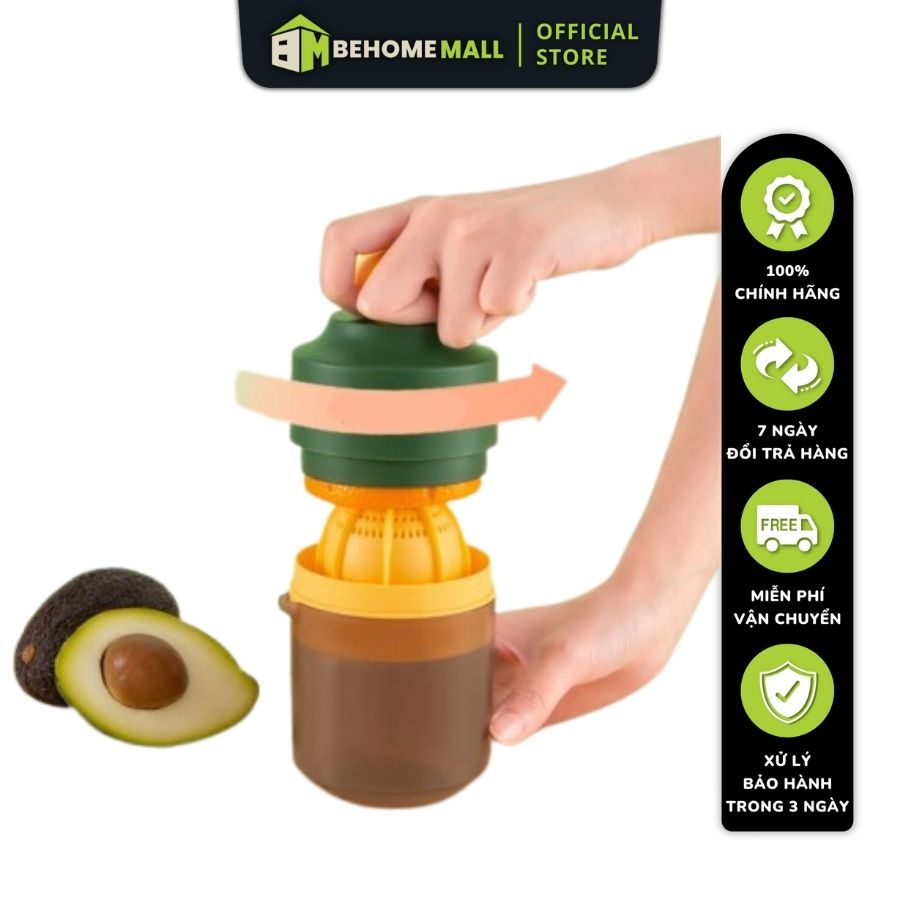 Dụng cụ vắt cam bằng tay BEHOMEMALL vắt cam genz kiểu dáng hiện đại dễ dàng sử dụng