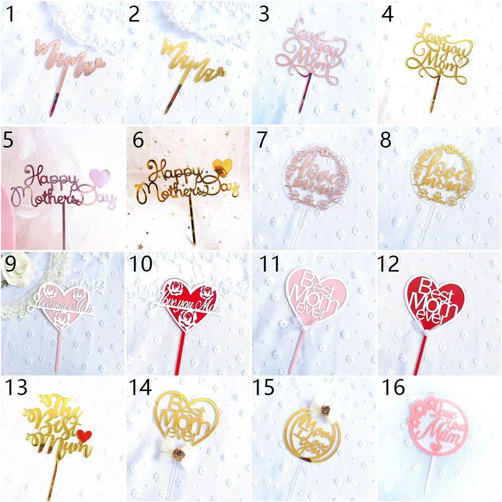 .Phụ Kiện Trang Trí Bánh Kem Chữ Happy Mother 's Day