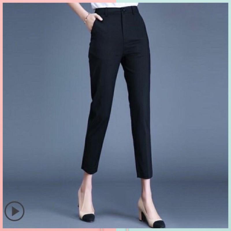 Quần tây baggy công sở - Quần Âu công sở nữ cạp cao  thanh lịch đủ màu chất mát, dày dặn đứng form ĐỦ SIZE -