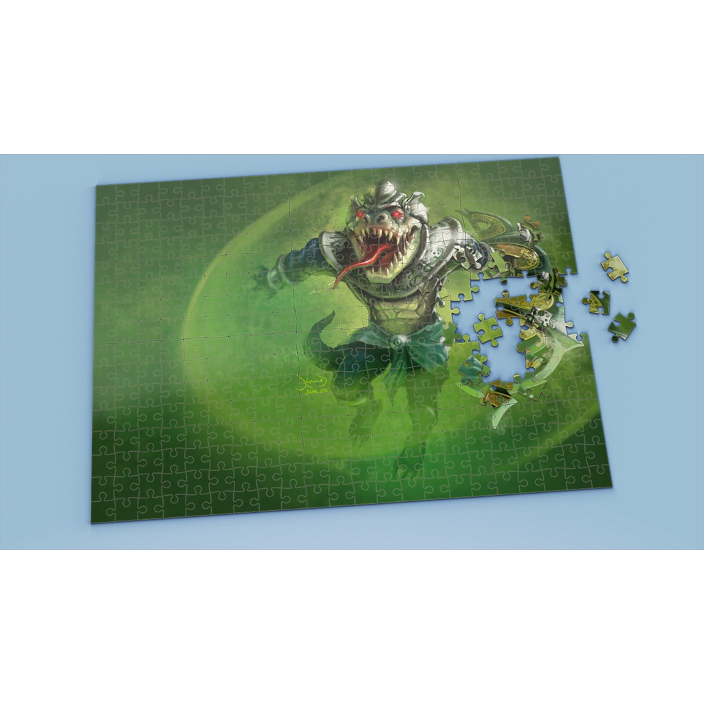 Tranh ghép hình A4, A5 League of Legends, xếp hình RENEKTON - Mẫu 2