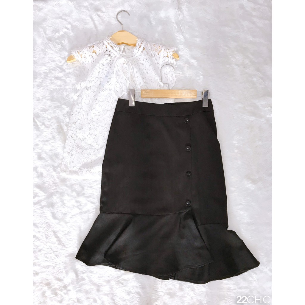 Chân váy công sở đuôi cá đính nút - 22CHIC | BigBuy360 - bigbuy360.vn