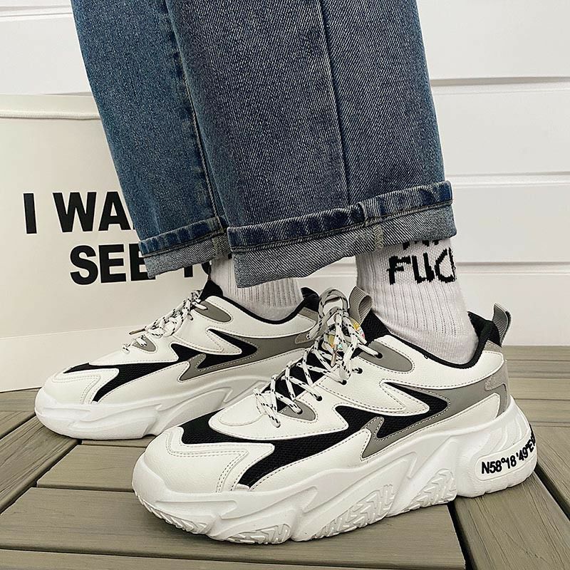 💥 Giày Sneaker bản thịnh hành phối 2 màu V03 Free Match tăng chiều cao 6 cm.