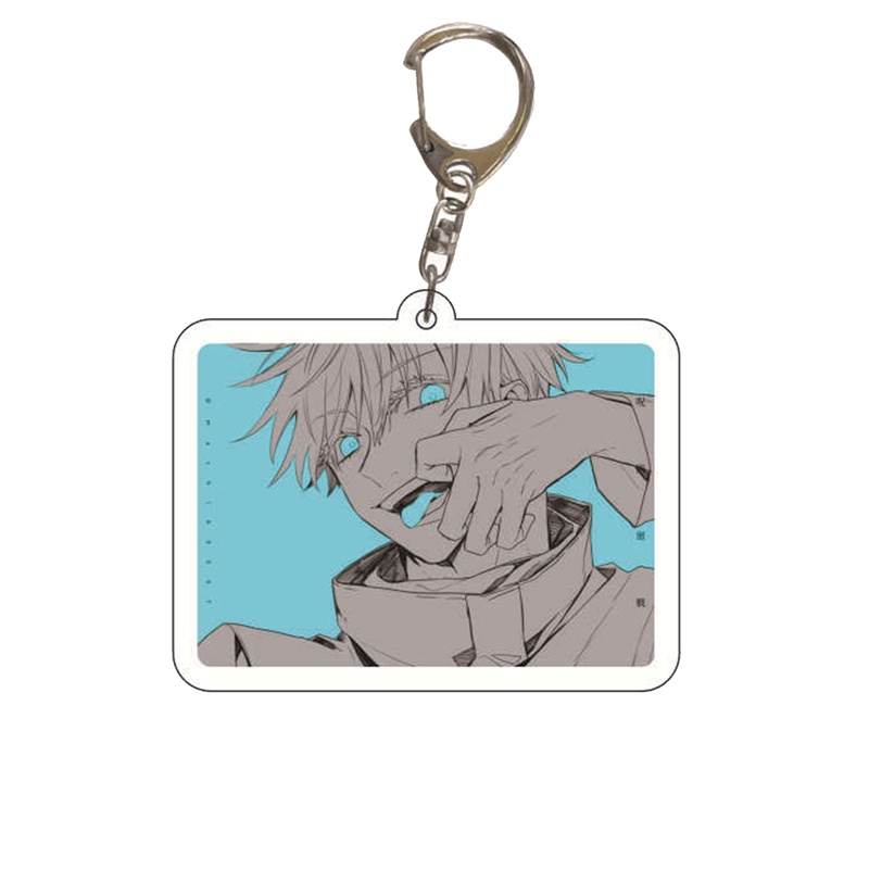 flowersqueen Móc Khóa Nhựa Acrylic Hình Nhân Vật Anime Dễ Thương