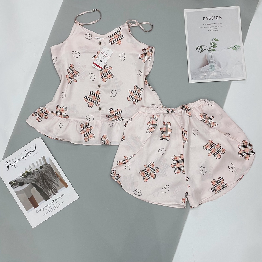 Đồ Ngủ Cao Cấp Bộ Hai Dây Lụa Tằm Thái Đồ Bộ Pijama BP01 - Boody | BigBuy360 - bigbuy360.vn