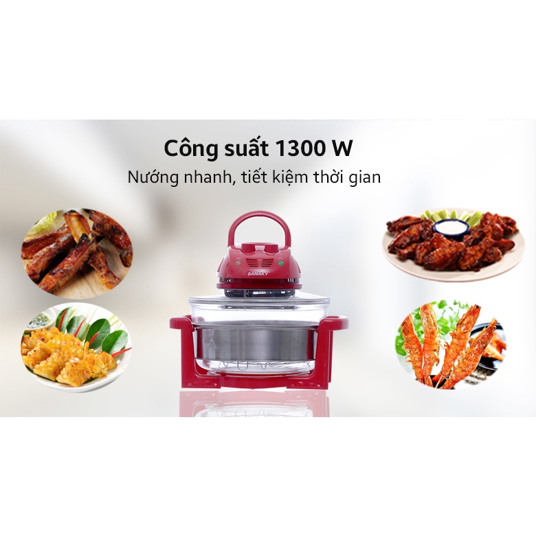 Lò nướng thủy tinh Sanaky VH-158T/D