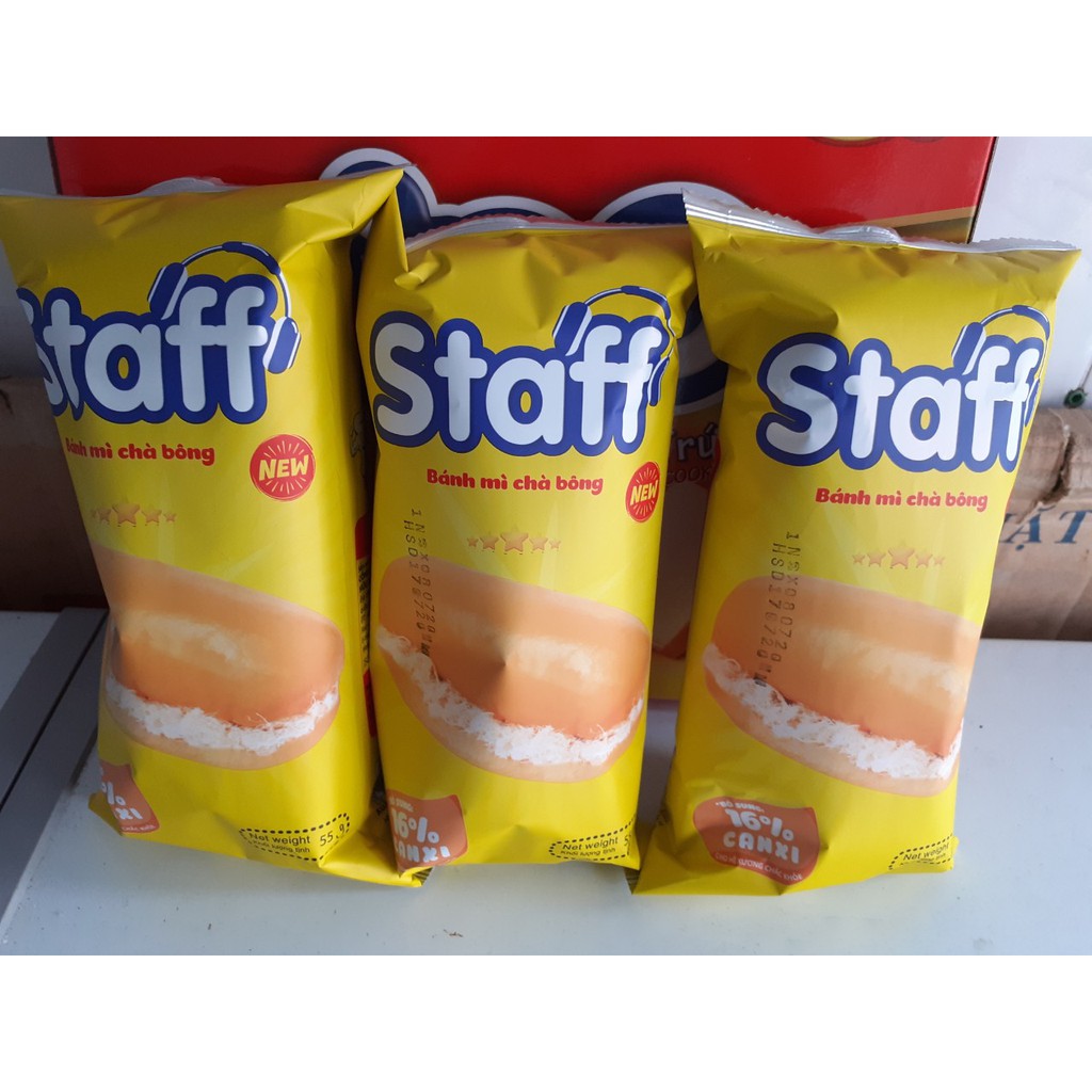 5 Bánh mì tươi chà bông Staff (5x60g)