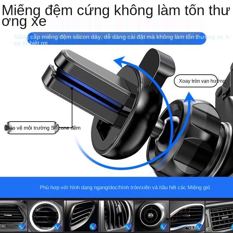 Giá đỡ điện thoại xe Audi Q7L A7 S5 A8 Q3 A3 Q5L A4L A6L hợp kim nhôm