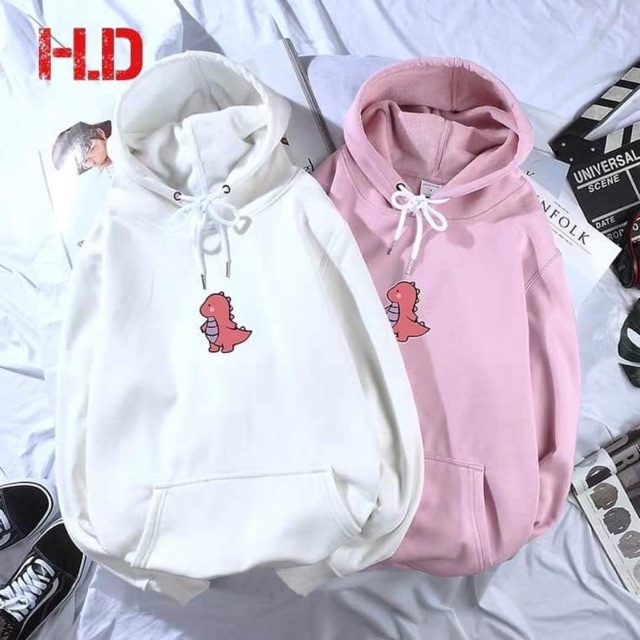 Áo hoodie nam nữ,áo khoác nỉ mũ in kiểu khủng long đỏ HĐ | BigBuy360 - bigbuy360.vn