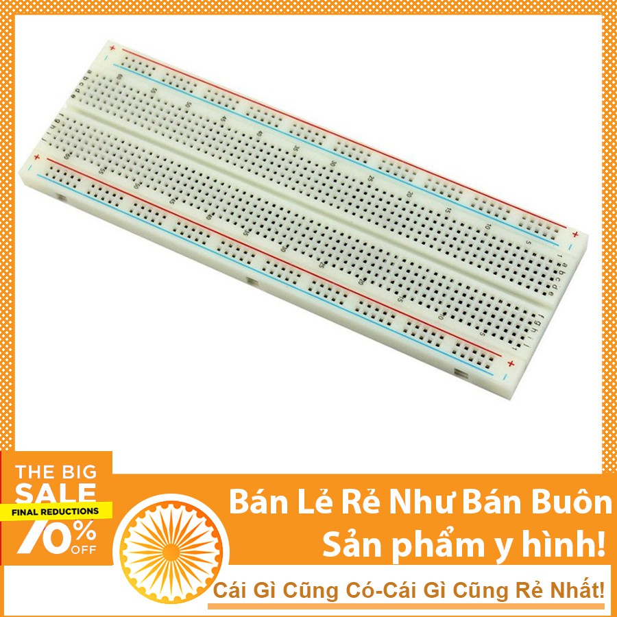 Bo mạch Board Test cắm linh kiện MB-102 165×55×10mm