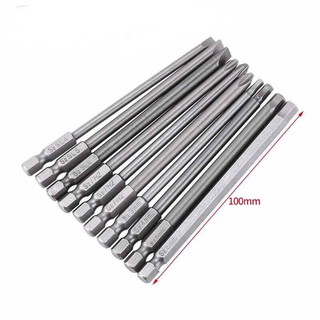 ✅BỘ 10 ĐẦU VẶN (BAKE,VÍT DẸT,LỤC GIÁC) DÀNH CHO MÁY BẮN VÍT DÀI 100mm