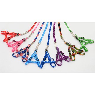 Dây dắt yếm cho chó mèo loại có họa tiết đẹp