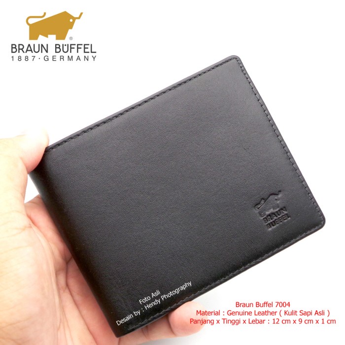 LEVI'S VERSACE Ví Da Nam Thật Màu Đen BRAUN BUFFEL TP7004 (C7P9) Siêu Giảm Giá! Ví Nam Chính Hãng PL0045 100% Thương Hiệu Sang Trọng