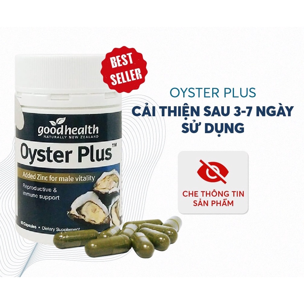 Hàu lùn Oyster Plus Zinc Úc 60 viên