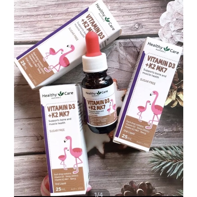 Vitamin D3 + K2 MK7 Healthycare Úc