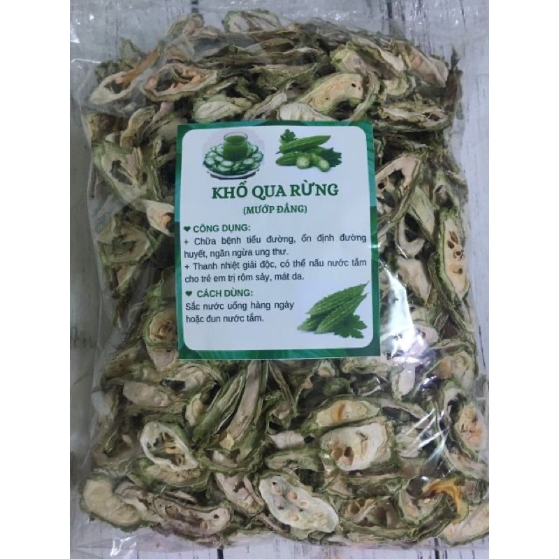 1KG MƯỚP ĐẮNG KHÔ( khổ qua rừng) hàng loại 1 xanh,sach