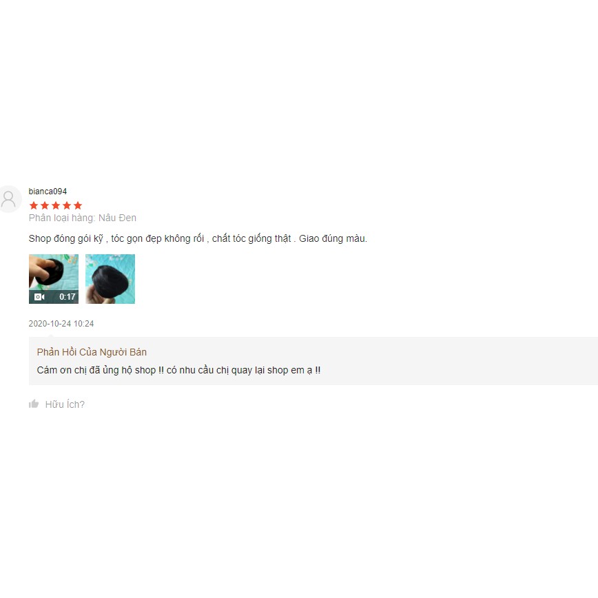 TÓC GIẢ BÚI TRÒN SIÊU HOT
