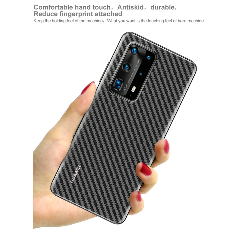 Miếng Dán Sợi Carbon 3d Bảo Vệ Mặt Sau Cho Huawei Nova 7 6 Se Pro 5t 4e 3e 4 3 3i P40 P30 Mate 30 20 Pro