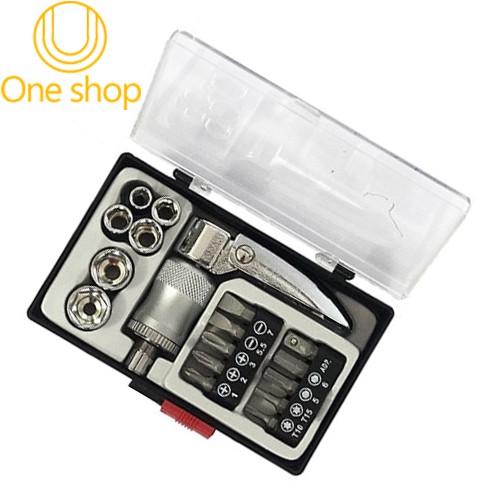 Bộ Tháo Bu Lông-Ốc Vít 17 Chi Tiết Tiện Lợi Nhanh Chóng (Không Lo Mỏi Tay)