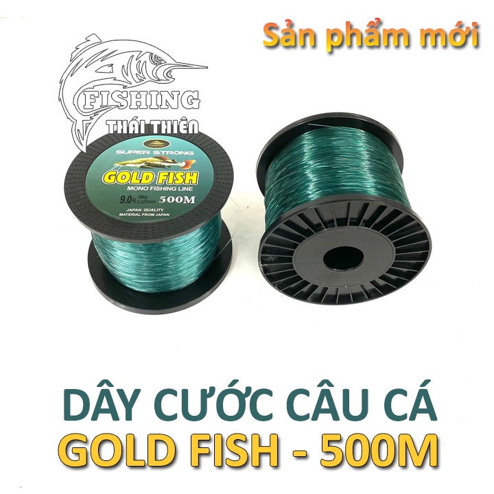 Dây Cước Câu Cá Coastline Goldfish Cuộn 500m Siêu Bền Màu Xanh Rêu Tàng Hình Dưới Nước