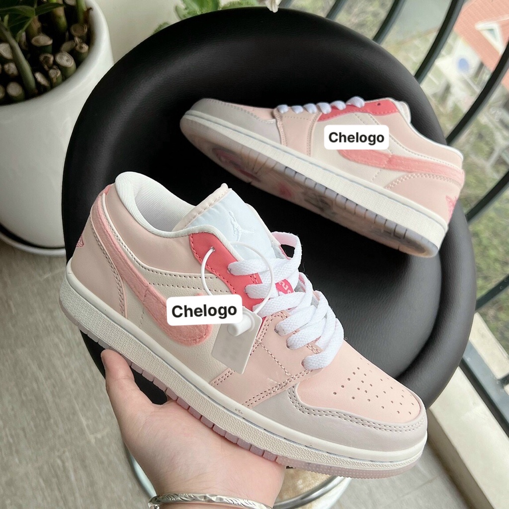 Giày jd mắt hồng siêu đẹp, giày sneaker mắt hồng full size nữ