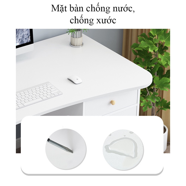 Bàn học, bàn làm việc thông minh, chân gỗ tự nhiên, tăng độ tiếp xúc người ngồi và bàn  havaco