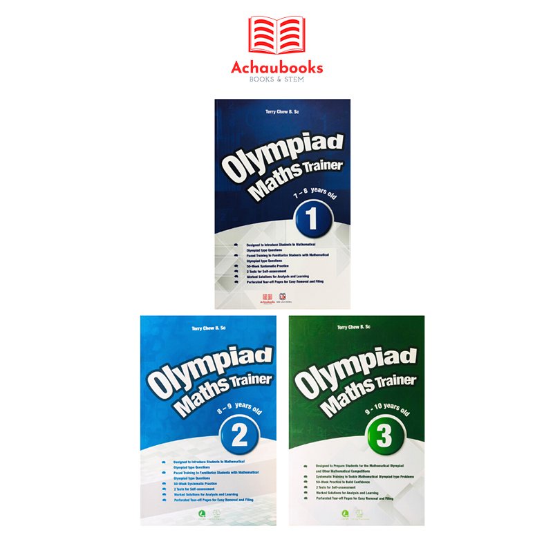 Sách olympiad maths trainer 1,2,3 - Á Châu books ( Tiếng Anh )
