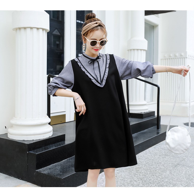 ( XẢ KHO ) Đầm Bầu Dáng Suông Tiểu Thư