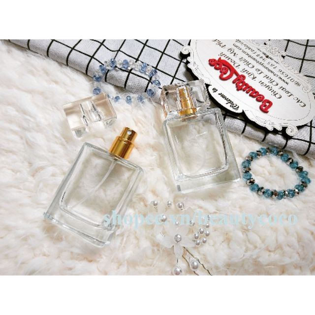 Chai chiết nước hoa thủy tinh 50ml