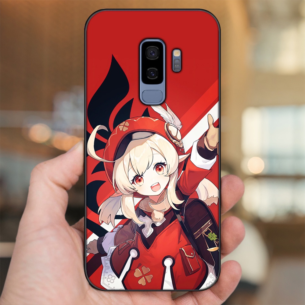 Ốp lưng Samsung S9 Plus viền đen in hình Klee Genshin Impact