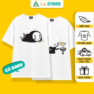Áo Thun Trắng Nam Nữ 4 Mẫu Vô Diện No Face Cute Có Size Baby | LẠ STORE