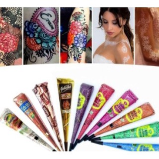 [Hàng mới về] Kem vẽ hình xăm Henna dùng cho tiệc cưới