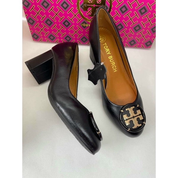 ‼️Rẻ nhất Shopee‼️ Giày Tory burch logo plaque-embellished pumps da thật