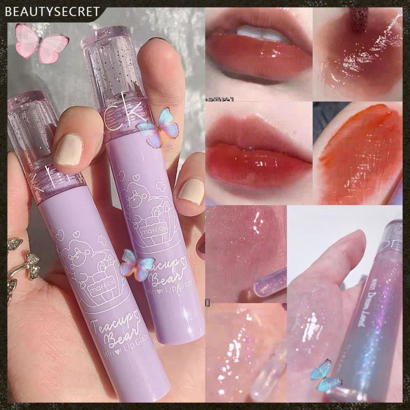 Son Bóng Teacup Bear Maffick Dạng Lỏng Lấp Lánh Dưỡng Ẩm Lâu Trôi/ Son Bóng Maffick Dưỡng Ẩm Căng Mọng Môi Vỏ Tím Nội Địa Trung 6 Màu Tùy Chọn/Son môi lì dưỡng ẩm lâu trôi chống thấm nước | BigBuy360 - bigbuy360.vn