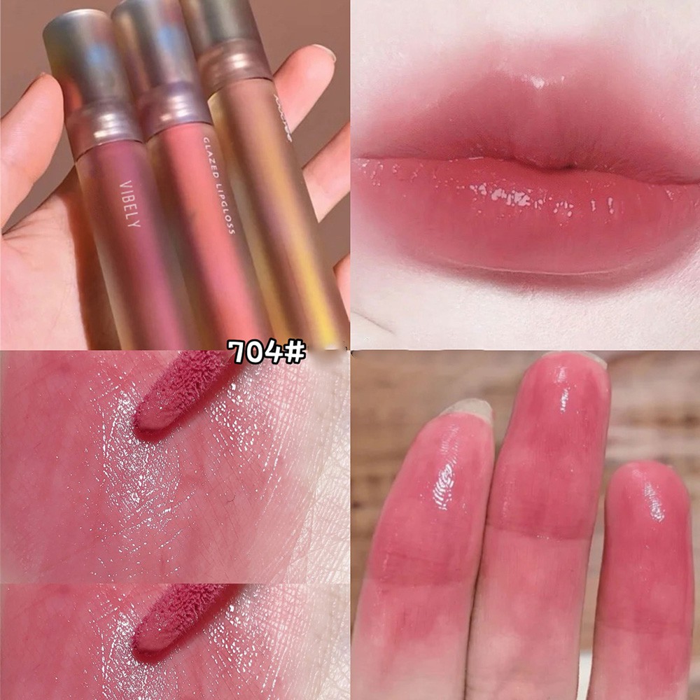 Son Môi Dưỡng Ẩm Vibely Chống Thấm Nước Không Dính Màu Sắc Thời Trang