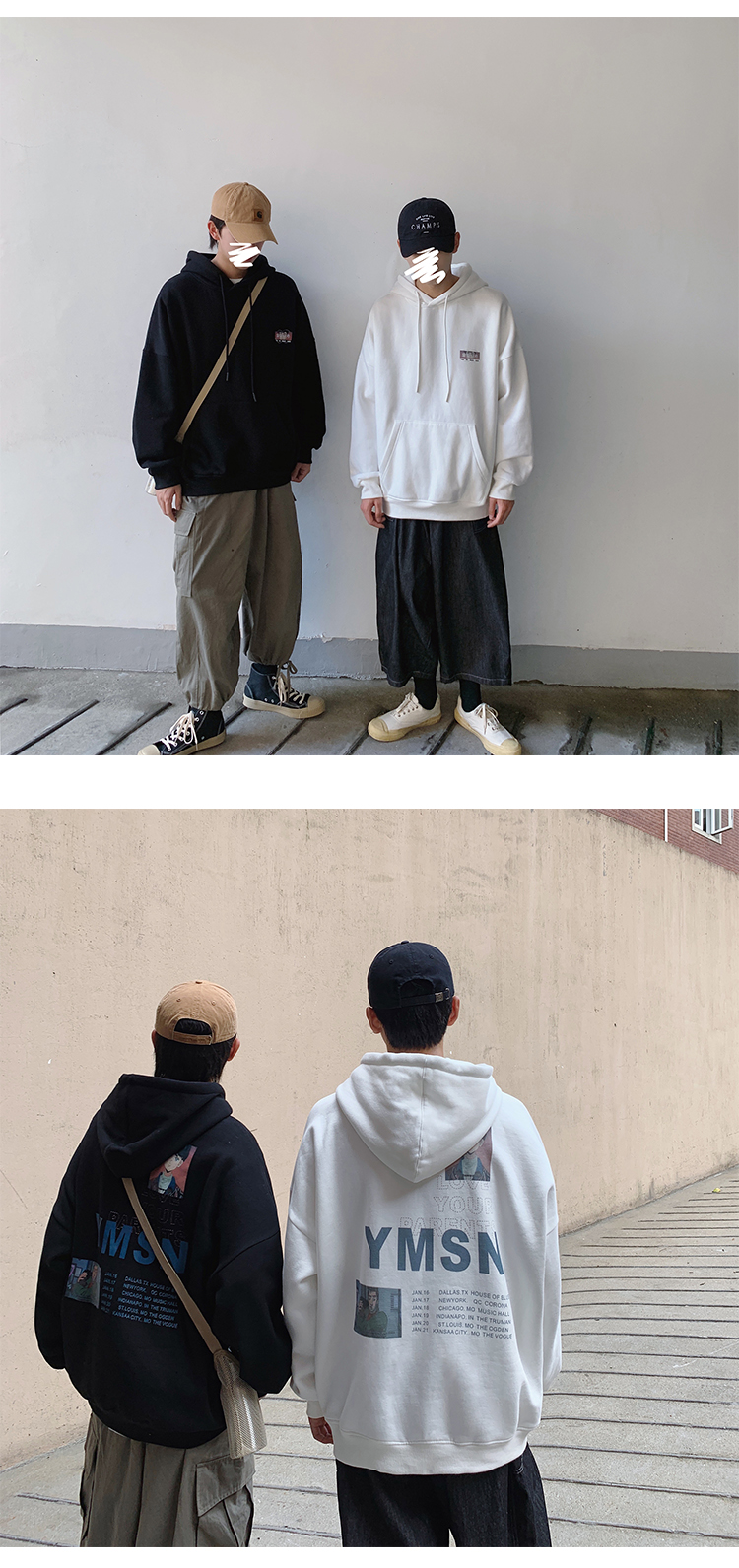 Áo Hoodie Dáng Rộng Thiết Kế Giản Dị Dành Cho Cặp Đôi | BigBuy360 - bigbuy360.vn