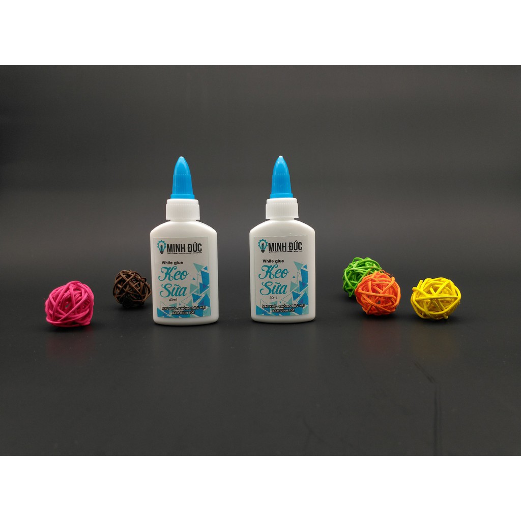 Keo sữa làm đồ thủ công dán mép giấy dán tường 40ml - Shop Minh Đức