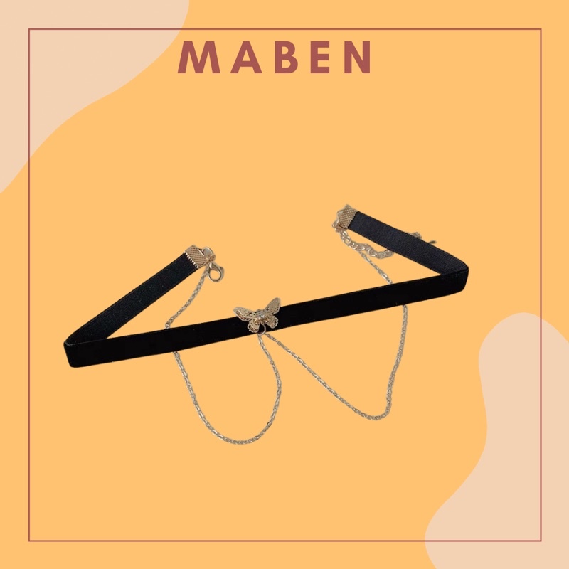 Choker con bướm - Vòng cổ xinh - Maben