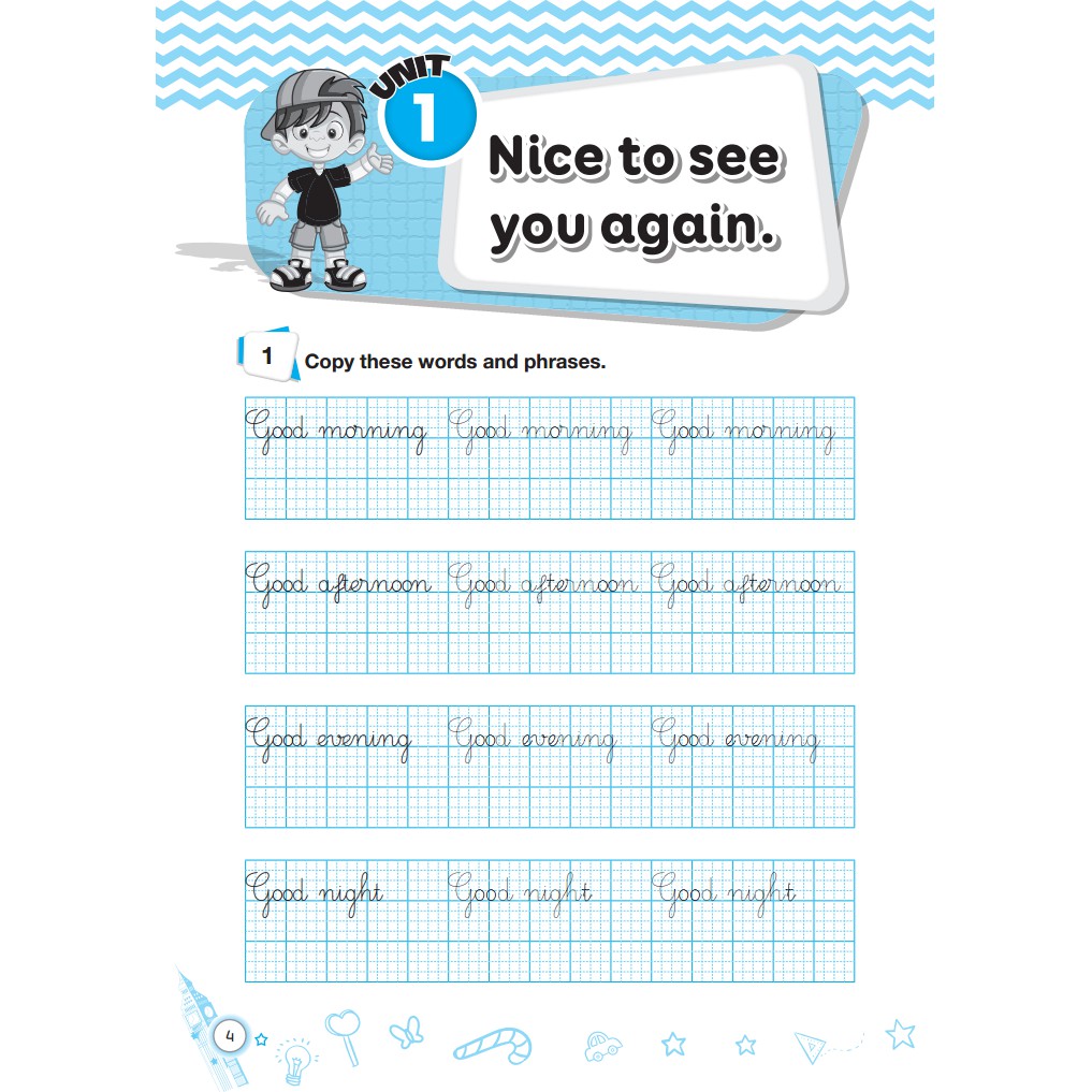 Sách - English Handwriting - Vở tập viết tiếng anh lớp 4 tập 1