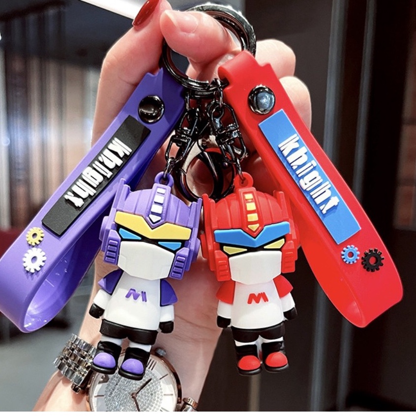 Móc Chìa Khóa RoBot Nhựa Mềm Sáng Tạo - Chuỗi Phụ Kiện Trang Trí