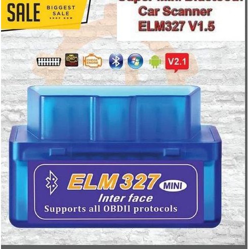 Thiết Bị Chẩn Đoán Lỗi Elm327 Super Mini Obd2 V2.1 Bluetooth Cho Xe Hơi