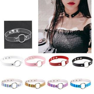 Vòng chocker da pu nhiều mẫu gothic